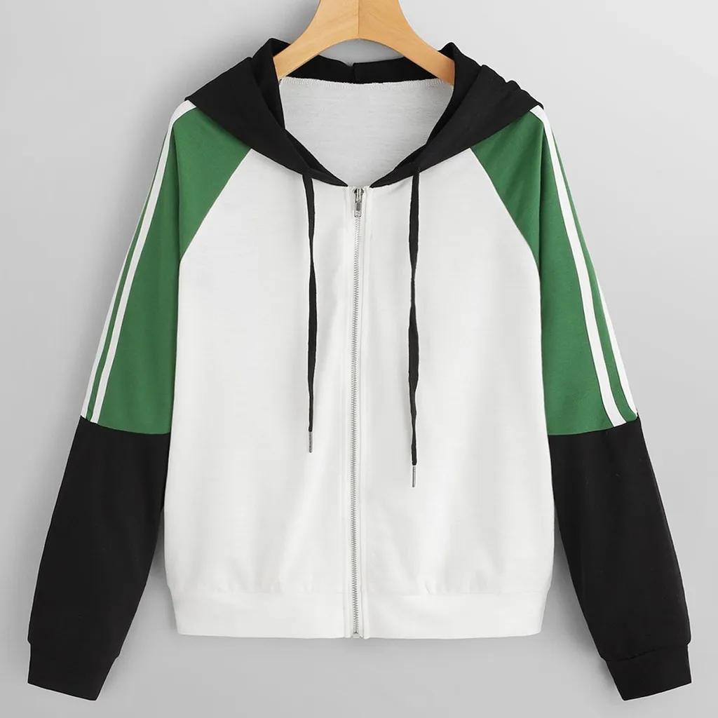 2019 Autumn Women Windbreaker Jacket Female Multicolor Patchwork Hooded Jacket Basic Jackets Color Block Coats For Women#J30
2019 Autumn Women Windbreaker Jacket Female Multicolor Patchwork Hooded Jacket Basic Jackets Color Block Coats For Women#J30