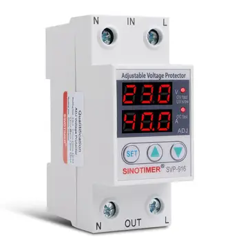 220V Intelligent Adjustable Over and Under Voltage Limit Current Protector Relay Reset Protector
220V Intelligent Adjustable Over and Under Voltage Limit Current Protector Relay Reset Protector