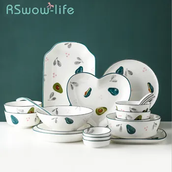 Avocado Cute Ceramic Bowl European Style Small Luxury Dining Bowl Household Tableware Dishes Spoon Dish Set Dinnerware
Avocado Cute Ceramic Bowl European Style Small Luxury Dining Bowl Household Tableware Dishes Spoon Dish Set Dinnerware