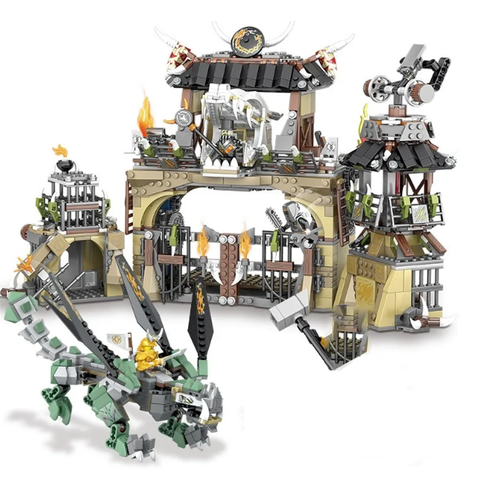 SY1132 1492pcs Ninja Catch the dragon Tribe Base Camp Building Blocks Compatible legoinglys 70655 Bricks Toys Chidlren gift 
SY1132 1492pcs Ninja Catch the dragon Tribe Base Camp Building Blocks Compatible legoinglys 70655 Bricks Toys Chidlren gift