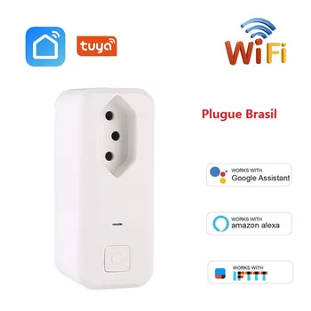 Brazil Smart WIFI Socket BR Power Plug Wireless Tuya APP Timing Plug Smart Outlet Alexa Alexa Google Home IFTTT For Home
Brazil Smart WIFI Socket BR Power Plug Wireless Tuya APP Timing Plug Smart Outlet Alexa Alexa Google Home IFTTT For Home
