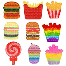 TYY Hamburger Fries Pops Fidget Toys Anti Stress Games Autism Needs Squishy Push Bubble Stress Reliever Toys For Adult Children
TYY Hamburger Fries Pops Fidget Toys Anti Stress Games Autism Needs Squishy Push Bubble Stress Reliever Toys For Adult Children