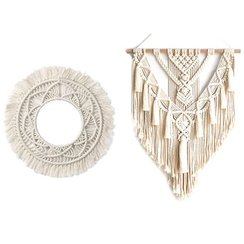 2 Pcs Wall Frame Tapestry Macrame Ceremony Background Wall Decor Art Frame-55 X 70Cm & 34Cm
2 Pcs Wall Frame Tapestry Macrame Ceremony Background Wall Decor Art Frame-55 X 70Cm & 34Cm