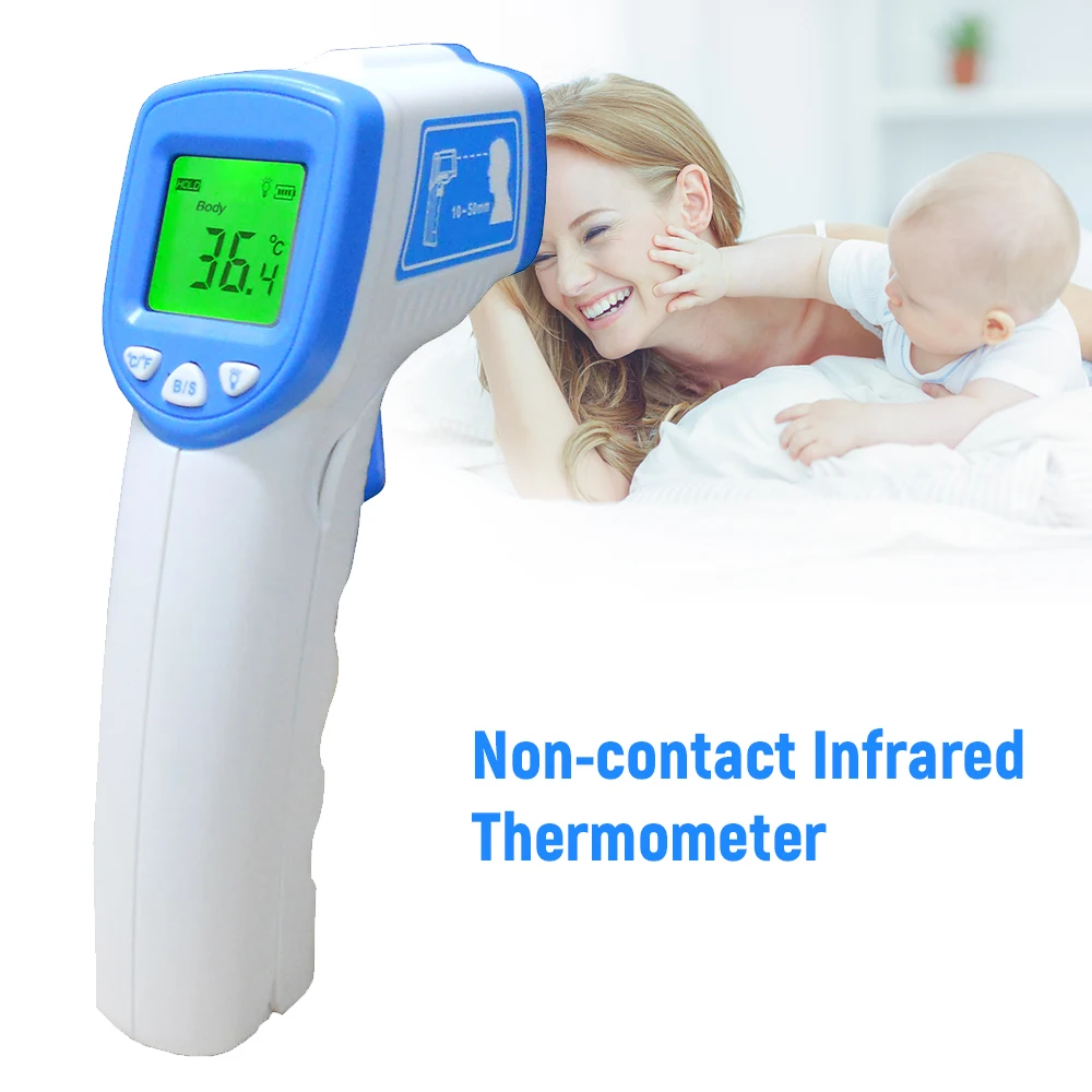 Non-contact IR Infrared Thermometer Forehead Thermometer Digital LCD Thermometer Body Temperature Handheld Temperature Meter
Non-contact IR Infrared Thermometer Forehead Thermometer Digital LCD Thermometer Body Temperature Handheld Temperature Meter