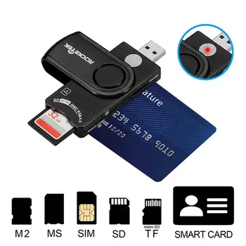 Universal Multifunctional MS M2 SIM SD TF Micro SD Memory ID Bank Card USB 2.0 Smart Card Reader Cloner Connector Adapter PC
Universal Multifunctional MS M2 SIM SD TF Micro SD Memory ID Bank Card USB 2.0 Smart Card Reader Cloner Connector Adapter PC