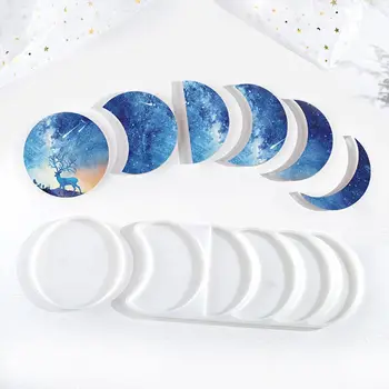 Starry Lunar Eclipse Resin Mold Astronomy Crescent Moon Phases Silicone UV Resin Casring Mold Moon Plant diy Craft Tools
Starry Lunar Eclipse Resin Mold Astronomy Crescent Moon Phases Silicone UV Resin Casring Mold Moon Plant diy Craft Tools