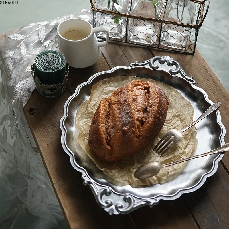 Vintage Gold/ Silver Bread Food Display Tray for Dinnerware Wedding Home Birthday Party Table Fruit Cupcake Cake Fondant Plates
Vintage Gold/ Silver Bread Food Display Tray for Dinnerware Wedding Home Birthday Party Table Fruit Cupcake Cake Fondant Plates
