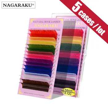 NAGARAKU 5 cases set 16rows/case high-quality eyelash extension macaron colour lashes colorful lashes rainbow color blue red
NAGARAKU 5 cases set 16rows/case high-quality eyelash extension macaron colour lashes colorful lashes rainbow color blue red