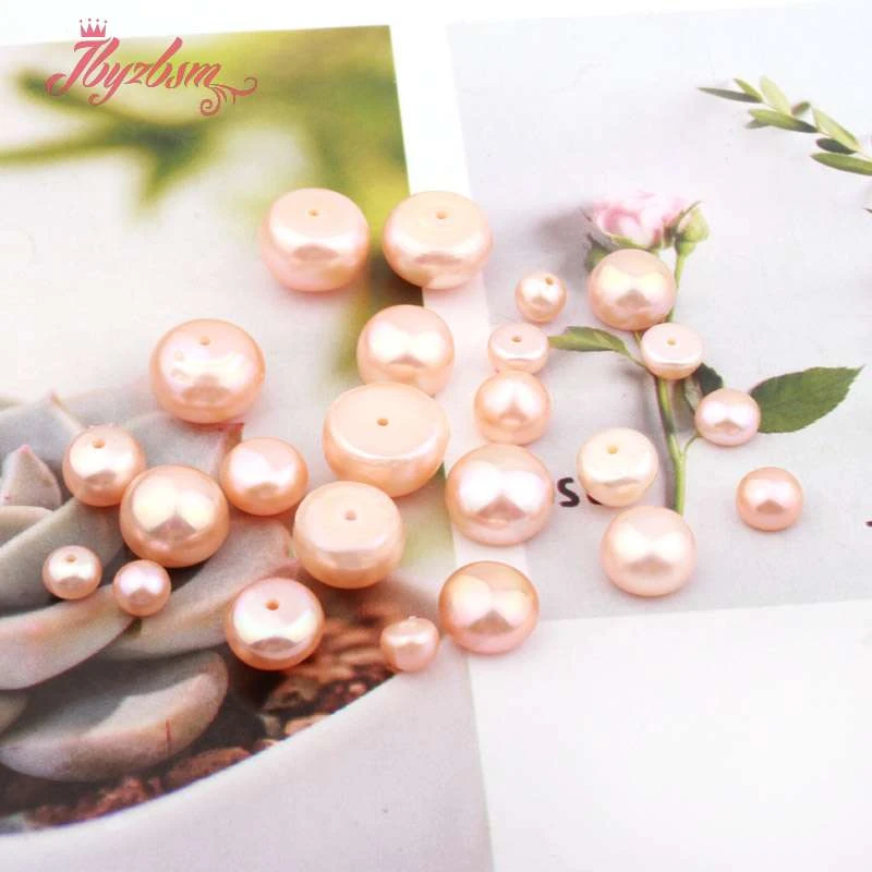 Fashion Jewelry 3A Grade Half Drilling Pink Freshwater Pearl Button Beads Natural Stone Beads For Yourself DIY Earring 5 Pair
Fashion Jewelry 3A Grade Half Drilling Pink Freshwater Pearl Button Beads Natural Stone Beads For Yourself DIY Earring 5 Pair