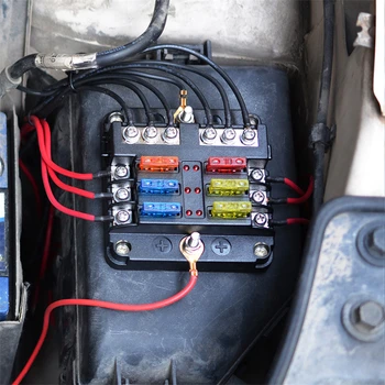 6Way 12V 24V Auto Car Power Distribution Blade Fuse Holder Box Block Panel Board Fuse box with LED indicator 1 in and 6 out
6Way 12V 24V Auto Car Power Distribution Blade Fuse Holder Box Block Panel Board Fuse box with LED indicator 1 in and 6 out