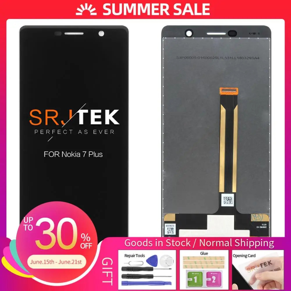ORIGINAL Display 6.0" For Nokia 7 Plus LCD 7Plus Display Touch Screen TA-1062 LCD Digitizer Replacment For Nokia E9 Plus LCD
ORIGINAL Display 6.0" For Nokia 7 Plus LCD 7Plus Display Touch Screen TA-1062 LCD Digitizer Replacment For Nokia E9 Plus LCD