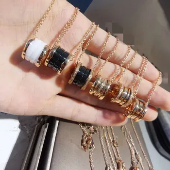 New High Quality Real S925 Black White Ceramics Pendant Fine Fashion Jewelry Necklace Pendants Chain Fashion Accessories Jewel
New High Quality Real S925 Black White Ceramics Pendant Fine Fashion Jewelry Necklace Pendants Chain Fashion Accessories Jewel