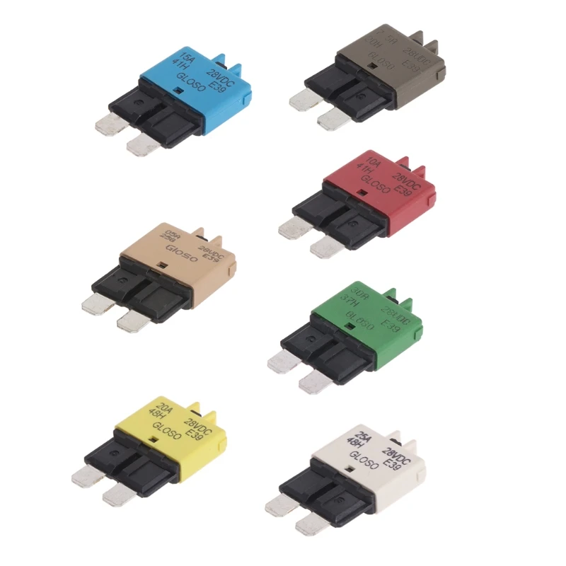 5-30A Manual Reset Circuit Breaker Blade Fuse For Auto Car Boat Truck 12/24V HOmeful Tool
5-30A Manual Reset Circuit Breaker Blade Fuse For Auto Car Boat Truck 12/24V HOmeful Tool