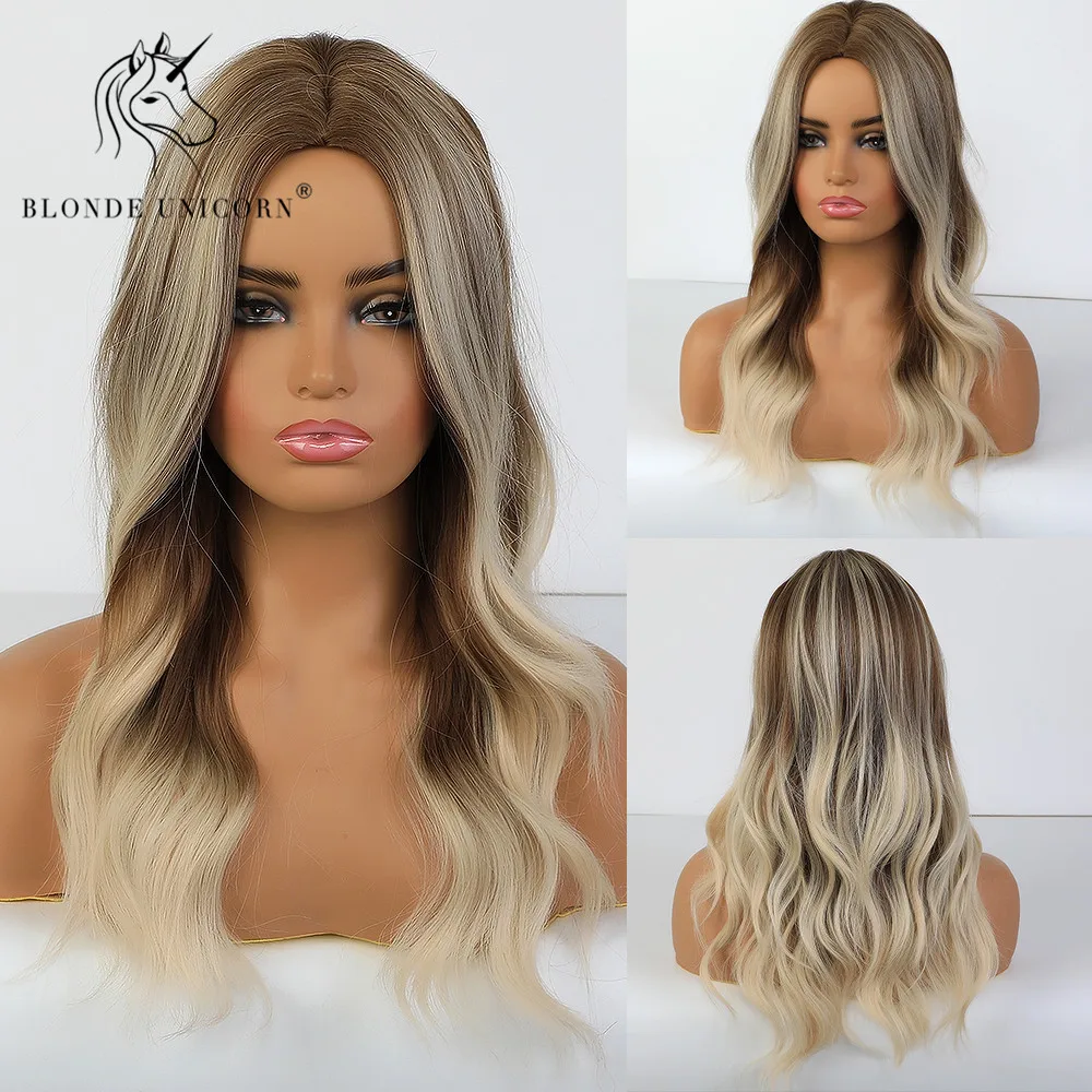 Blonde Unicorn Medium Synthetic Natural Wave Wig Mix Brown and White with Middle Part Wigs For Black/White Women False hair
Blonde Unicorn Medium Synthetic Natural Wave Wig Mix Brown and White with Middle Part Wigs For Black/White Women False hair