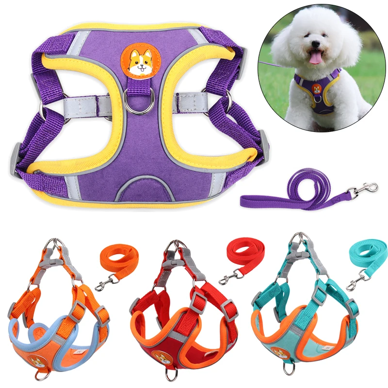 Suede Cozy Pet Dog Harness and Leash Set for Small Medium Dogs Kitty Chihuahua Pomeranian Puppy Reflective Harnesses Accessoires
Suede Cozy Pet Dog Harness and Leash Set for Small Medium Dogs Kitty Chihuahua Pomeranian Puppy Reflective Harnesses Accessoires