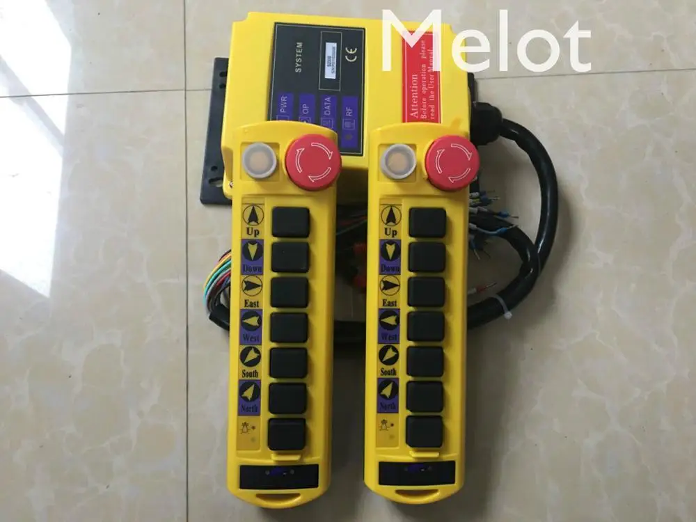 2 Speed 2 Transmitters 8 Channels Hoist Crane Radio Remote Control System A100
2 Speed 2 Transmitters 8 Channels Hoist Crane Radio Remote Control System A100