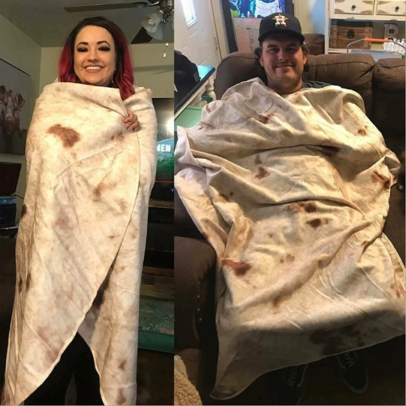 Tortilla Blanket Soft Fleece Throw Blanket Printing Tortilla de Harina Burrito Blanket Round and Square Shape Funny Gag Gift
Tortilla Blanket Soft Fleece Throw Blanket Printing Tortilla de Harina Burrito Blanket Round and Square Shape Funny Gag Gift
