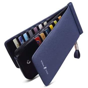 WILLIAM POLO Wallet Man's Wallet Man's Long multi-card Thin Leather Bank card case credit card clip simplicity 
WILLIAM POLO Wallet Man's Wallet Man's Long multi-card Thin Leather Bank card case credit card clip simplicity