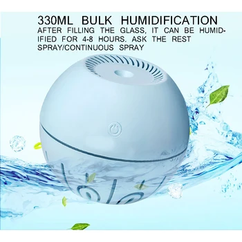 USB Three-In-One Multi-Function Ball Type 330ML Humidifier Mini Office Household Humidifier Air Diffuser Atomizer Heating
USB Three-In-One Multi-Function Ball Type 330ML Humidifier Mini Office Household Humidifier Air Diffuser Atomizer Heating