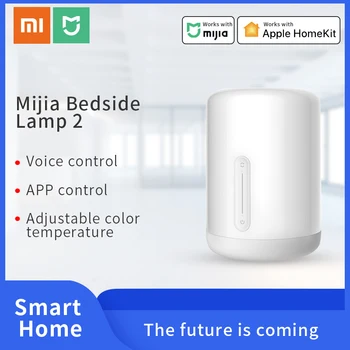 Xiaomi Mijia Bedside Lamp 2 Smart voice control LED Light APP Wireless Control color adjustment lamp work with HomeKit Mi home
Xiaomi Mijia Bedside Lamp 2 Smart voice control LED Light APP Wireless Control color adjustment lamp work with HomeKit Mi home