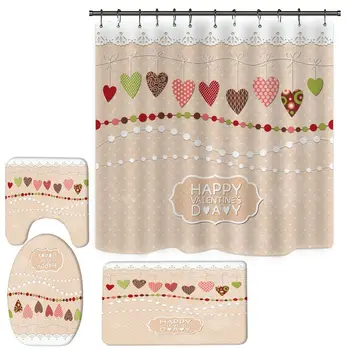 Digital Valentine's Day Small Fresh Series Printed Shower Curtain Carpet Floor Mat Combination Bathroom Toilet Bath Mat
Digital Valentine's Day Small Fresh Series Printed Shower Curtain Carpet Floor Mat Combination Bathroom Toilet Bath Mat