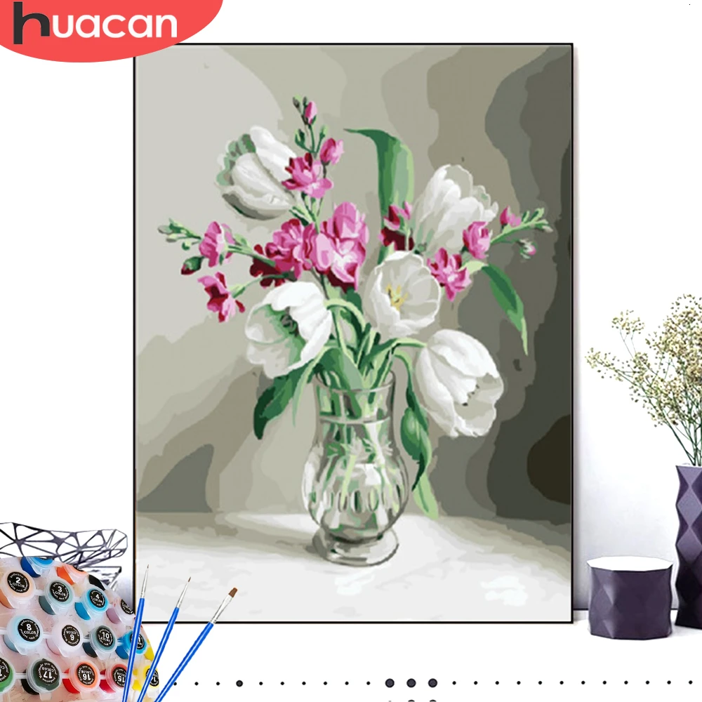 HUACAN Oil Painting Flower HandPainted Drawing Canvas Kits DIY Pictures Coloring By Numbers Number Gift Home Decoration
HUACAN Oil Painting Flower HandPainted Drawing Canvas Kits DIY Pictures Coloring By Numbers Number Gift Home Decoration