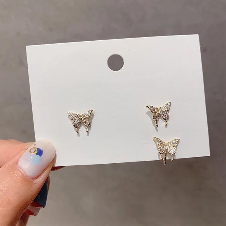 2020 3PCS/Set Fashion Rhinestones Crystal Stud Earrings Cute Butterfly Animal Earrings Female Jewelry Accessories Girl Gift
2020 3PCS/Set Fashion Rhinestones Crystal Stud Earrings Cute Butterfly Animal Earrings Female Jewelry Accessories Girl Gift
