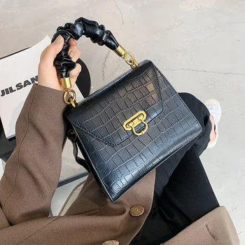Black New Stone Pattern Lock Shoulder Bag Luxury Leather Crocodile Square Bags All-match Women Tote Bag Casual Lady Diagonal Bag
Black New Stone Pattern Lock Shoulder Bag Luxury Leather Crocodile Square Bags All-match Women Tote Bag Casual Lady Diagonal Bag
