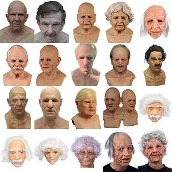 Old Man Scary Mask Cosplay Scary Full Head Latex Mask Halloween Horror Funny Cosplay Party Mask Old Man Head Helmet Real Masks 
Old Man Scary Mask Cosplay Scary Full Head Latex Mask Halloween Horror Funny Cosplay Party Mask Old Man Head Helmet Real Masks