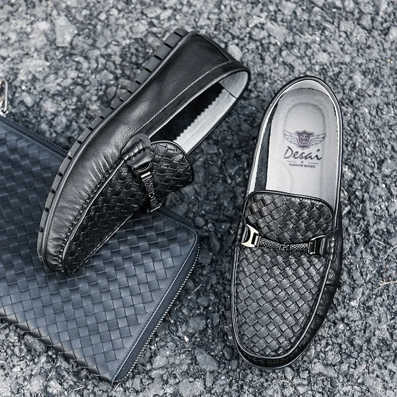 2019 New Style Ozhouzhan Import Genuine Leather Slip-on Moccosins Men's Comfortable Lazy Foot Covering Driving Shoes nan dan xie
2019 New Style Ozhouzhan Import Genuine Leather Slip-on Moccosins Men's Comfortable Lazy Foot Covering Driving Shoes nan dan xie