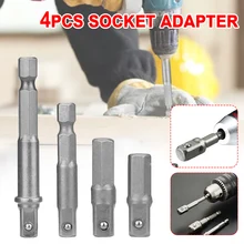 4pcs Drill Socket Adapter Set For Impact Driver With Hex Shank To Square Socket Drill Bit Drill Ratchet Extension Set Hand Tools
4pcs Drill Socket Adapter Set For Impact Driver With Hex Shank To Square Socket Drill Bit Drill Ratchet Extension Set Hand Tools