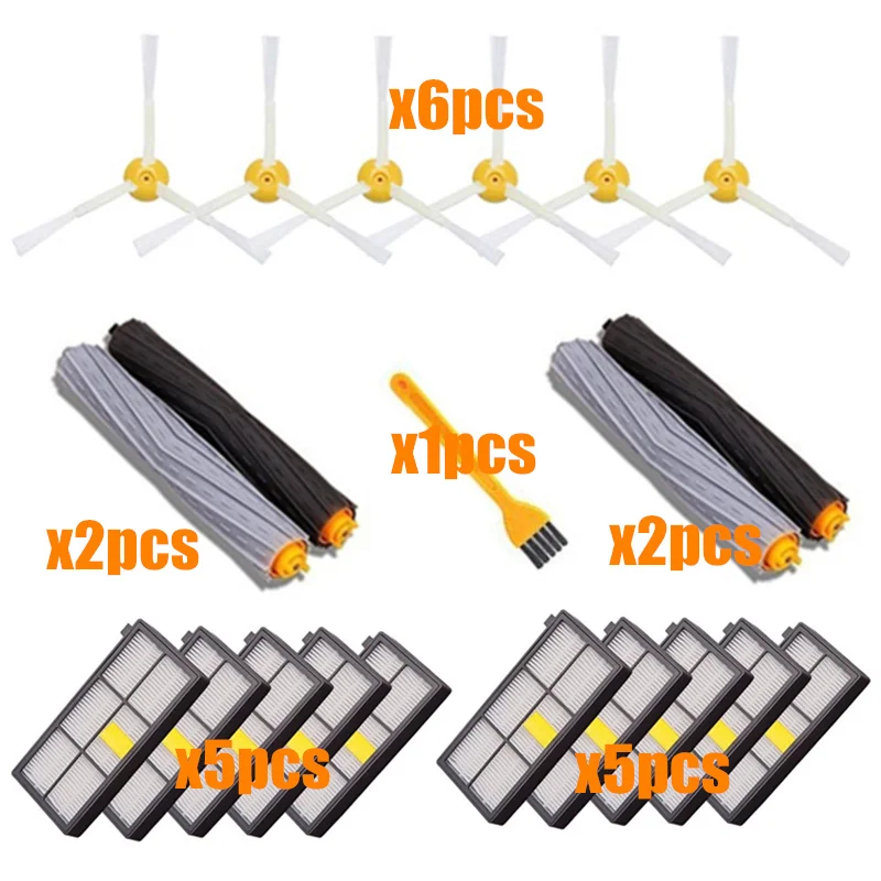 Sweeping robot Accessories HEPA Filters for iRobot Roomba 800 900 Series 870 880 980 Replacements Parts Spare Brushes Kit
Sweeping robot Accessories HEPA Filters for iRobot Roomba 800 900 Series 870 880 980 Replacements Parts Spare Brushes Kit