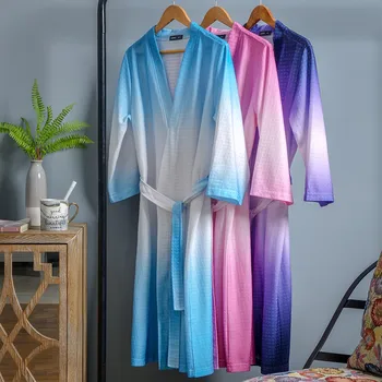 Casual Waffle Bathrobe Couple Sleepwear Lingerie 2020 Autumn New Kimono Gown Nightwear Nightdress Large Size 3XL Nightgown 
Casual Waffle Bathrobe Couple Sleepwear Lingerie 2020 Autumn New Kimono Gown Nightwear Nightdress Large Size 3XL Nightgown