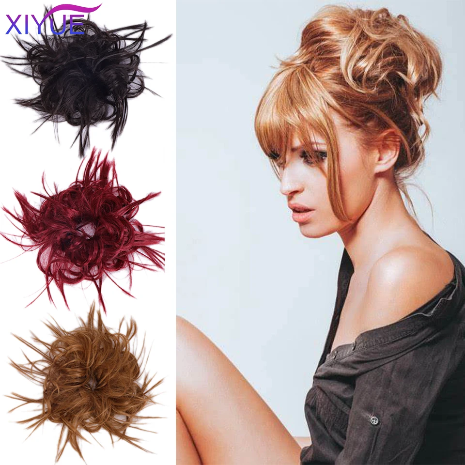 Fluffy Tousled Updo Hair Bun Synthetic Messy Hair Bun Extensions Elastic Tousled Hairpiece Rubber Band Curly Chignon for Women
Fluffy Tousled Updo Hair Bun Synthetic Messy Hair Bun Extensions Elastic Tousled Hairpiece Rubber Band Curly Chignon for Women