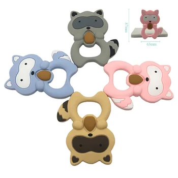 1Pc Animal Raccoon Baby Silicone Teether DIY Pacifier Accessories Food Grade BPA Free For Baby Safe Nursing Necklace Making Toy
1Pc Animal Raccoon Baby Silicone Teether DIY Pacifier Accessories Food Grade BPA Free For Baby Safe Nursing Necklace Making Toy