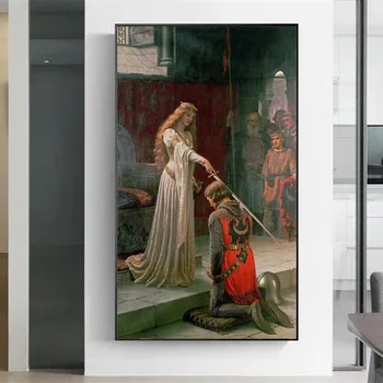 England Famous Painter Edmund Blair Leighton Accolade Posters Print on Canvas Wall Art Canvas Painting for Living Room No Frame
England Famous Painter Edmund Blair Leighton Accolade Posters Print on Canvas Wall Art Canvas Painting for Living Room No Frame