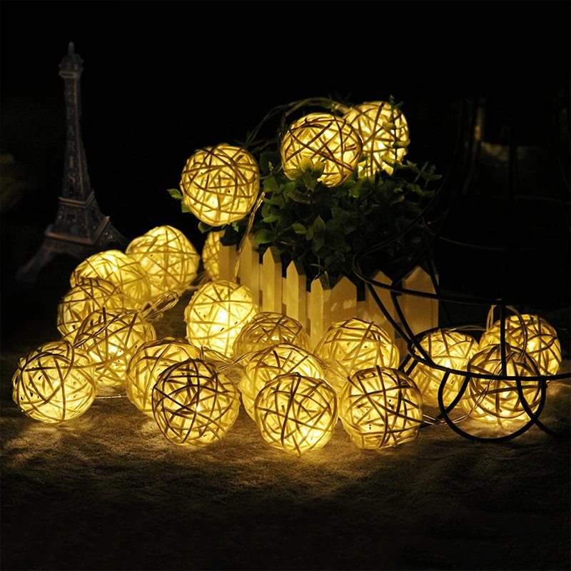 YINUO CANDLE Rattan Balls Fairy String Decorative Lights Battery Operated Christmas Outdoor Patio Garland Wedding Decoration
YINUO CANDLE Rattan Balls Fairy String Decorative Lights Battery Operated Christmas Outdoor Patio Garland Wedding Decoration