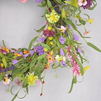 Garden Home Decoration Ornaments Wedding Party Christmas Artificial Flower Plant Spring Summer Art Round Wreath Door Garland
Garden Home Decoration Ornaments Wedding Party Christmas Artificial Flower Plant Spring Summer Art Round Wreath Door Garland