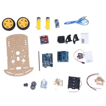 Smart Robot Car Kit Include Uno R3,Ultrasonic Sensor, Bluetooth Module For Arduino With Tutorial
Smart Robot Car Kit Include Uno R3,Ultrasonic Sensor, Bluetooth Module For Arduino With Tutorial