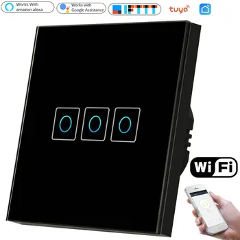 Smart Wifi Touch Switch 220V for Alexa Google Home, Neutral Wire Required Smart Home Tuya App Wireless Light Switches
Smart Wifi Touch Switch 220V for Alexa Google Home, Neutral Wire Required Smart Home Tuya App Wireless Light Switches