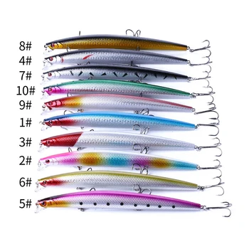 Hot 10pcs Fishing Lures 180mm 26g Topwater Popper Bait 10 Color Hard Bait Artificial Wobblers Plastic Fishing Tackle With Hooks
Hot 10pcs Fishing Lures 180mm 26g Topwater Popper Bait 10 Color Hard Bait Artificial Wobblers Plastic Fishing Tackle With Hooks