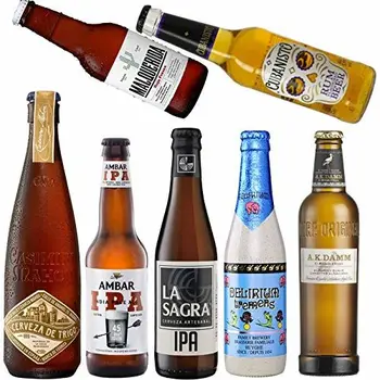 Pack de Cervezas de Coleccion - Cerveza Casimiro, Cerveza Malquerida, Ambar IPA Cerveza, Delirium Tremens Cerveza, La Sagra IPA
Pack de Cervezas de Coleccion - Cerveza Casimiro, Cerveza Malquerida, Ambar IPA Cerveza, Delirium Tremens Cerveza, La Sagra IPA