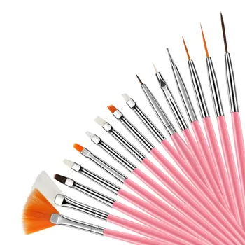 15Pcs Professional UV Gel Acrylic Nail Art Brush Set Design Gel Polish Painting Drawing Pen Manicure Nails Tips Tools T0361 
15Pcs Professional UV Gel Acrylic Nail Art Brush Set Design Gel Polish Painting Drawing Pen Manicure Nails Tips Tools T0361