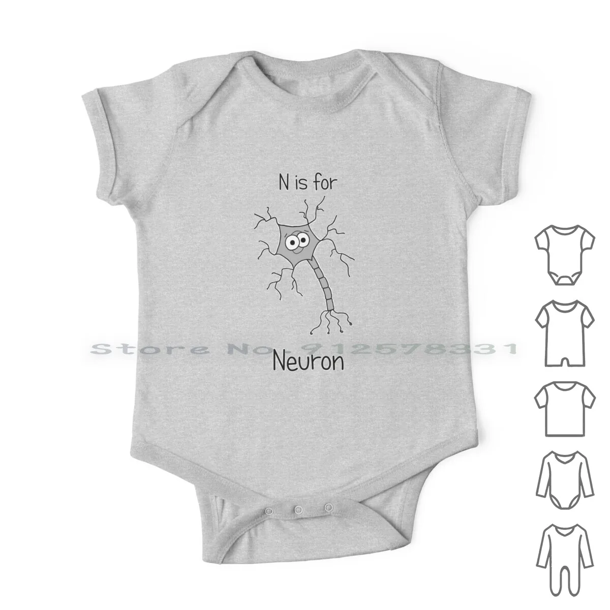 

Одежда для новорожденных N Is для нейрона, комбинезоны, хлопковые комбинезоны, милые гики, нерди, биология, нейрология, медицина, анатомия, клетки головного мозга