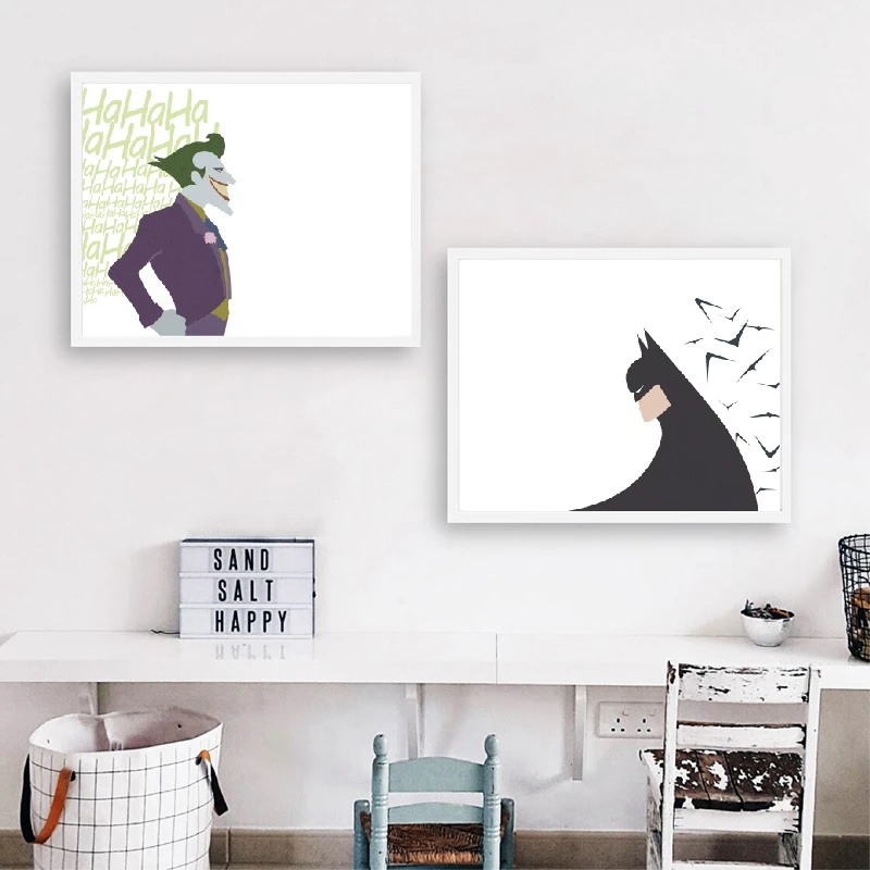 Batman and The Joker Posters and Prints Wall Pictures 1990's Batman the Animated Series Art Canvas Painting Boys Room Wall Decor
Batman and The Joker Posters and Prints Wall Pictures 1990's Batman the Animated Series Art Canvas Painting Boys Room Wall Decor