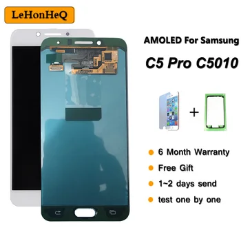 5.2''Amoled Display for SAMSUNG Galaxy C5 pro SM-c5010 c5018 LCD Touch Screen Digitizer Sensor Glass Assembly Repair Parts
5.2''Amoled Display for SAMSUNG Galaxy C5 pro SM-c5010 c5018 LCD Touch Screen Digitizer Sensor Glass Assembly Repair Parts
