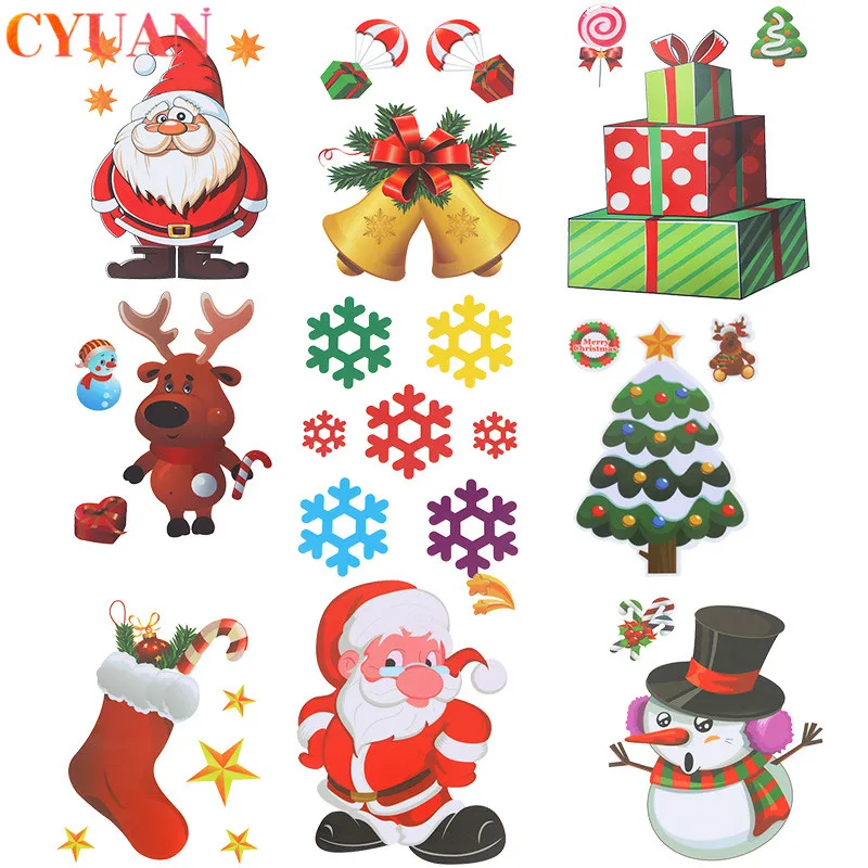 Christmas Removable Window Glass Sticker Christmas Decorations for Home Santa Snowman Navidad 2019 Natal Noel New Year 2020 Gift
Christmas Removable Window Glass Sticker Christmas Decorations for Home Santa Snowman Navidad 2019 Natal Noel New Year 2020 Gift