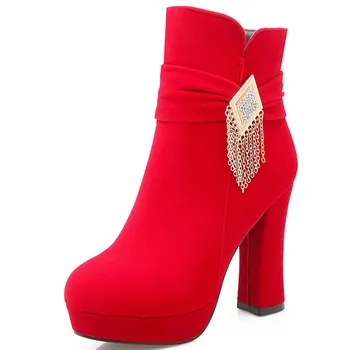 NASBAVI 019 New fashion Autumn and winter Rhinestone Metal decoration boots waterproof platform high heel women's boots
NASBAVI 019 New fashion Autumn and winter Rhinestone Metal decoration boots waterproof platform high heel women's boots