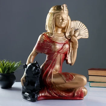 Figure "Cleopatra with a panther, sitting large" bronze / red 21x39x51cm 4325842
Figure "Cleopatra with a panther, sitting large" bronze / red 21x39x51cm 4325842