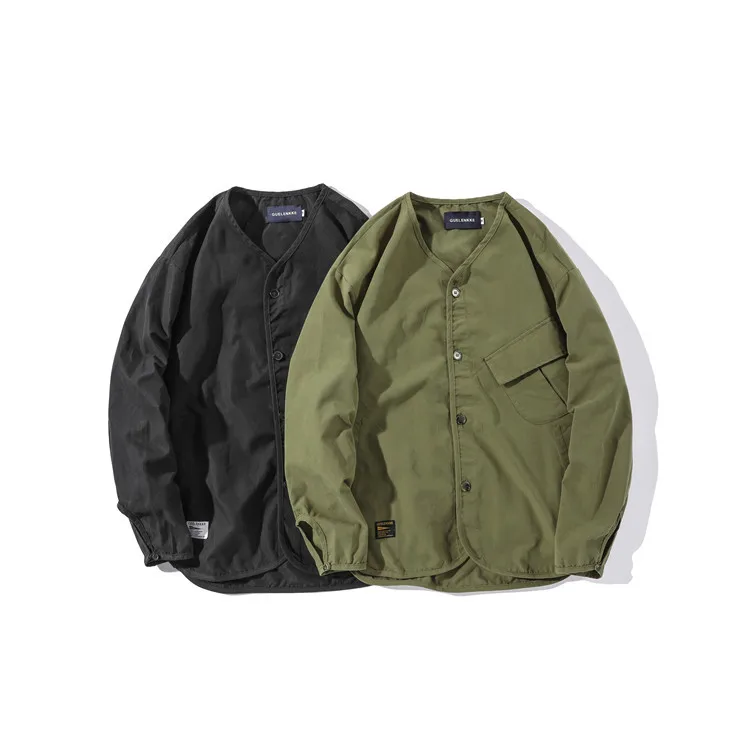 Luoye luo ye 2019 Spring Origional Japanese-style Collarless Cardigan Coat Unisex Vintage Loose-Fit Jacket Men's S031
Luoye luo ye 2019 Spring Origional Japanese-style Collarless Cardigan Coat Unisex Vintage Loose-Fit Jacket Men's S031